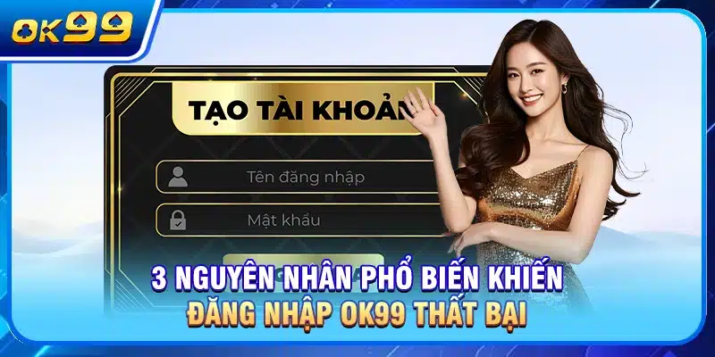3 nguyên nhân phổ biến khiến đăng nhập OK99 thất bại