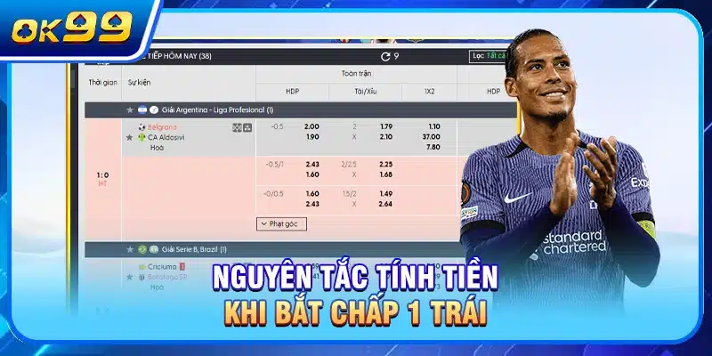 Nguyên tắc tính tiền khi bắt chấp 1 trái